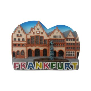 Frankfurt Polyresin Magnet Römer Handmade