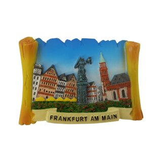 Frankfurt Polyresin Magnet Römer Handmade
