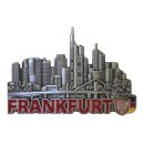 Premium Silber Massiv Metall Magnet Frankfurt am Main...