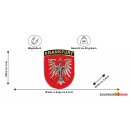 Premium Massiv Metall Magnet Frankfurt am Main Stadtwappen Groß