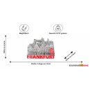 Premium Massiv Metall Magnet Frankfurt am Main Römer gold