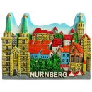Poly Magnet Nürnberg Burg Handbemalt