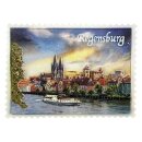Magnet Regensburg Altstadt Panorama mit Dom St. Peter an...