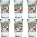 6er Set Schnapsgläser Glas Salzburg Austria...