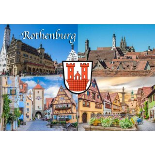 Fotomagnet Magnet Foto - Rothenburg ob der Tauber Germany