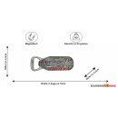 Flaschenöffner Massiv Metall -  Salzburg Silber
