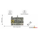 Premium Metall Magnet Massiv - Silber