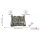 Premium Metall Magnet Massiv - Buch Silber