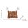 Premium Metall Magnet Massiv - Buch Bronze