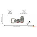Flaschenöffner Massiv Metall -  Goldenes Dachl Silber