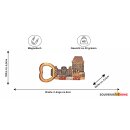 Flaschenöffner Massiv Metall -  Goldenes Dachl Bronze