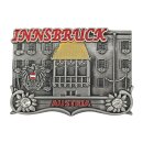 Magnet Metall Innsbruck Austria Goldenes Dachl Silber Optik