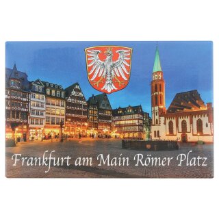 Frankfurt am Main 90 x 65mm Großer Glitzer Magnet