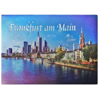 Frankfurt am Main 90 x 65mm Großer Glitzer Magnet