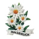 Edelweiss Innsbruck Magnet Polyresin