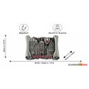 Magnet Metall Massiv Buch Rothenburg ob der Tauber - Silber