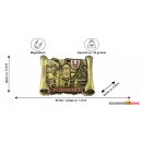 Magnet Metall Massiv Buch Rothenburg ob der Tauber - Gold