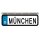 Blechschild Metall Klein - München KFZ 26 x 7 cm