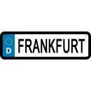 Blechschild Metall Klein - Frankfurt KFZ 26 x 7 cm