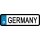 Blechschild Metall Klein - Germany KFZ 26 x 7 cm