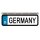 Blechschild Metall Klein - Germany KFZ 26 x 7 cm