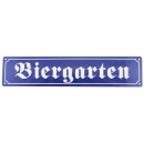 Blechschild Metall - Biergarten