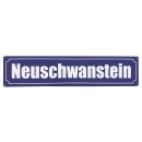 Metallschild groß Neuschwanstein  (46x10cn)