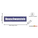Metallschild groß Neuschwanstein  (46x10cn)