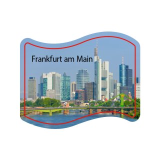 Pin Frankfurt am Main Skyline am Tag