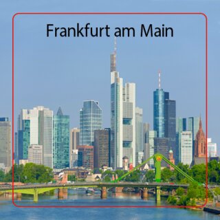 Pin Frankfurt am Main 4 Eckig Frankfurt Main Skyline am Tag