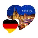 Schlüsselanhänger Herz mit Germany Deutschland...