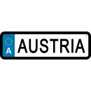 Blechschild Metall Klein - Austria KFZ 26 x 7 cm