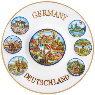 Teller 10cm Grüße aus Nürnberg 736100-10cm-N4