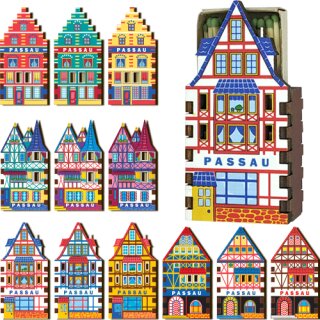 Passau Streichhözer Magnet Holz Deko Mitbringsel Geschenk 12er Pack