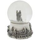 45mm Schneekugel schwarz weiß grau Frankfurt