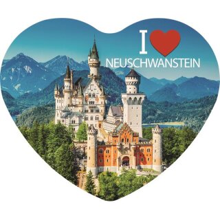 Herz Magnet Groß Neuschwanstein