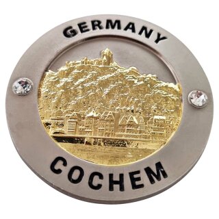 Magnet Münze Gold 63 x 63mm Cochem