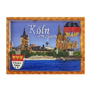 Magnet Polyresin Köln Rhein Dom Domstadt