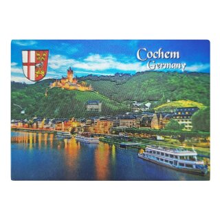 Fotomagnet Kühlschrankmagnet Foto Magnet Glitzer Folie - Cochem