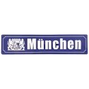 Metallschild groß München 46x10cm