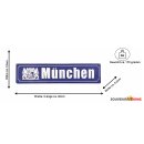 Metallschild groß München 46x10cm