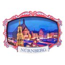 Holz Magnet Nürnberg Rot