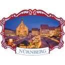 Holz Magnet Nürnberg Rot Modell 2