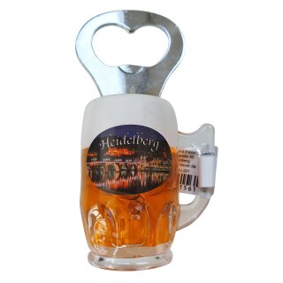 Flaschenöffner Bierkrug Massbier Bier Magnet Heidelberg