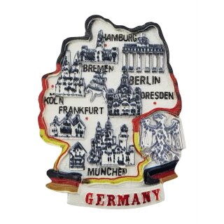 Deutschland Germany Magnet Deutschland Flagge Landkarte Souvenir Deko Geschenk