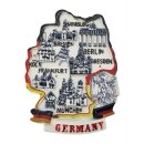 Deutschland Germany Magnet Deutschland Flagge Landkarte...