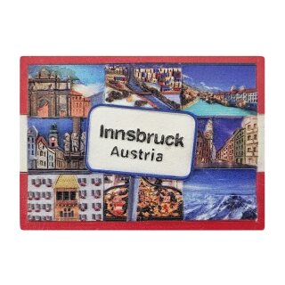 Kühlschrankmagnet Magnet Rot Weiß Innsbruck Austria