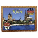 Köln Magnet Kölner Dom und Rhein Panorama mit...