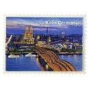 Köln Briefmarken-MagnetPanorama Dom und...