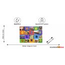 Magnet Regensburg Bunter Buchstaben-Magnet im Mosaikstil